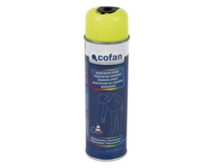 COFAN-  Marcador spray fluorescente amarillo 500ml 